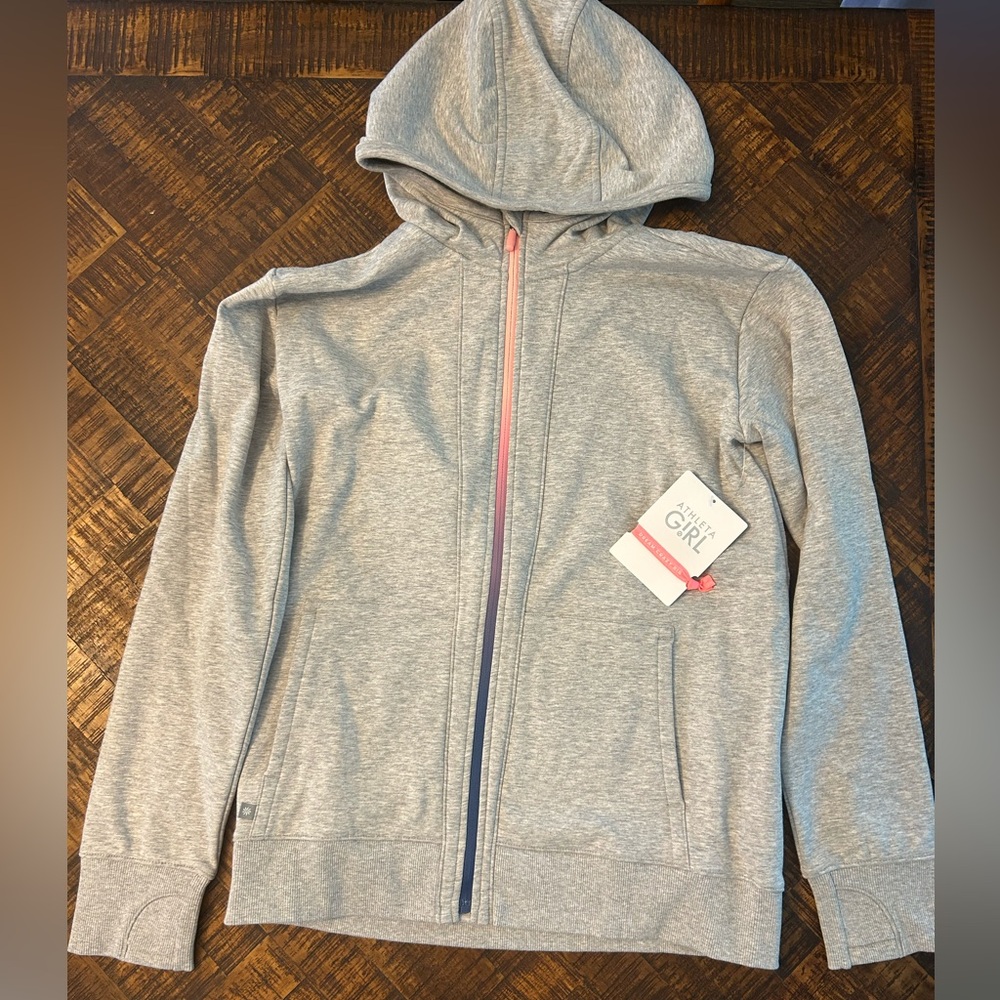 NWT Athleta Girl fearless full zip jacket 2